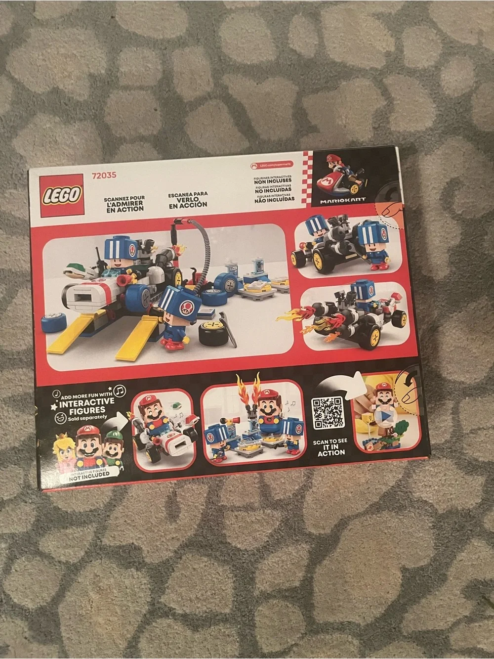 Lego Super Mario Blue and Yellow Toad's Garage Playset